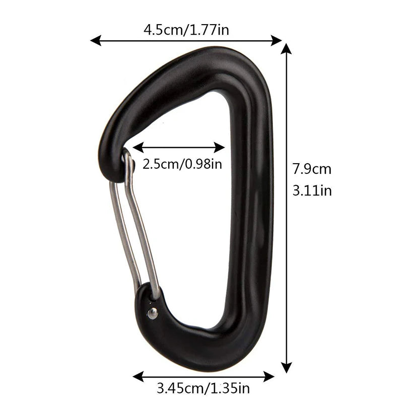 Karabijnhaak 12kN | Groen | 2pcs