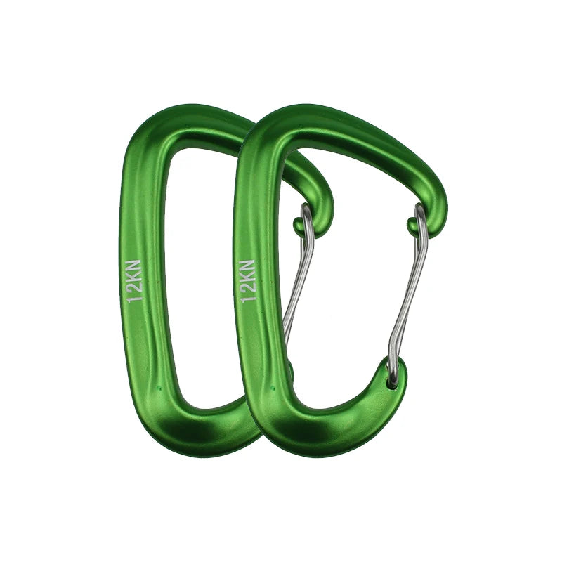 Karabijnhaak 12kN | Groen | 2pcs