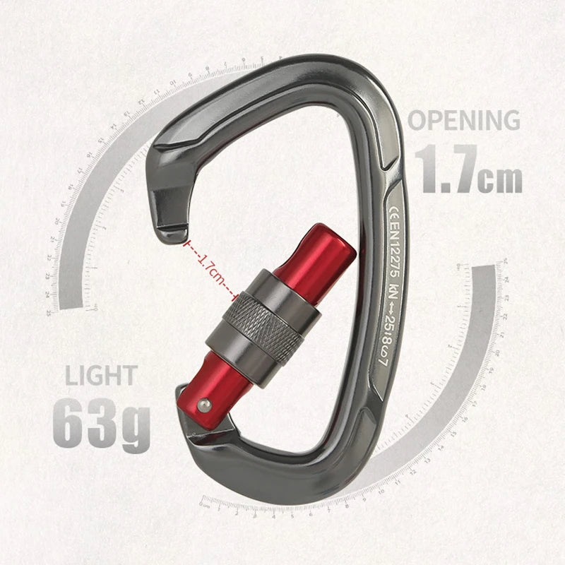 Karabijnhaak 25kN | Rood | 1pc