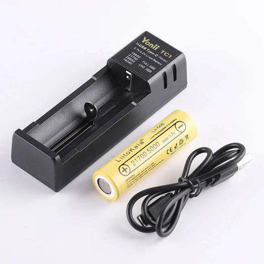 Yonii TC1 C1 charger and 21700 18650 battery