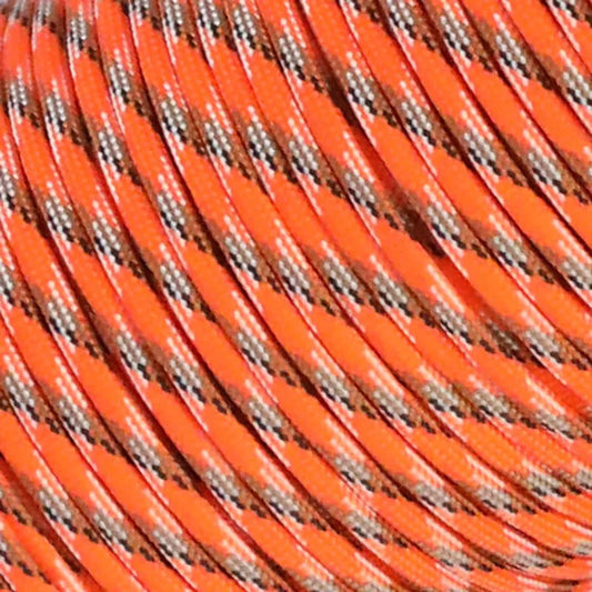 Paracord 550 | Type III 4mm | Zwart & Oranje | 5M/15M/30M
